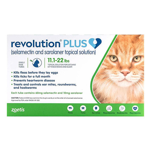 Buy Revolution Plus for Large Cats 11 24lbs 5 10kg Green Online