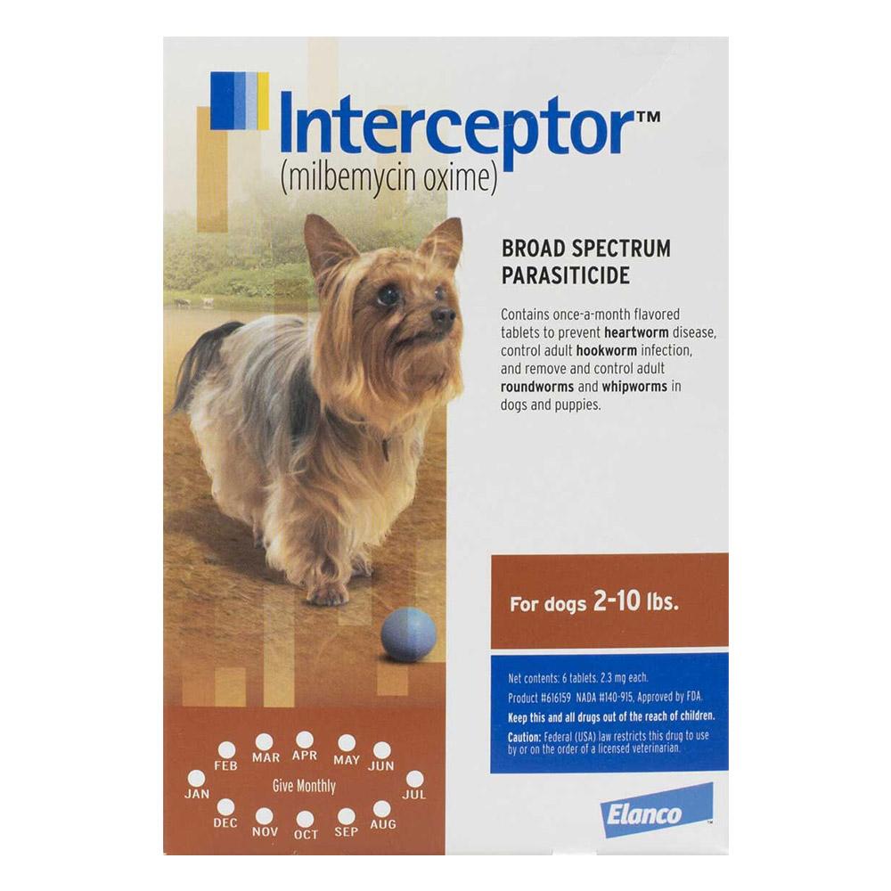 Interceptor spectrum best sale small dogs