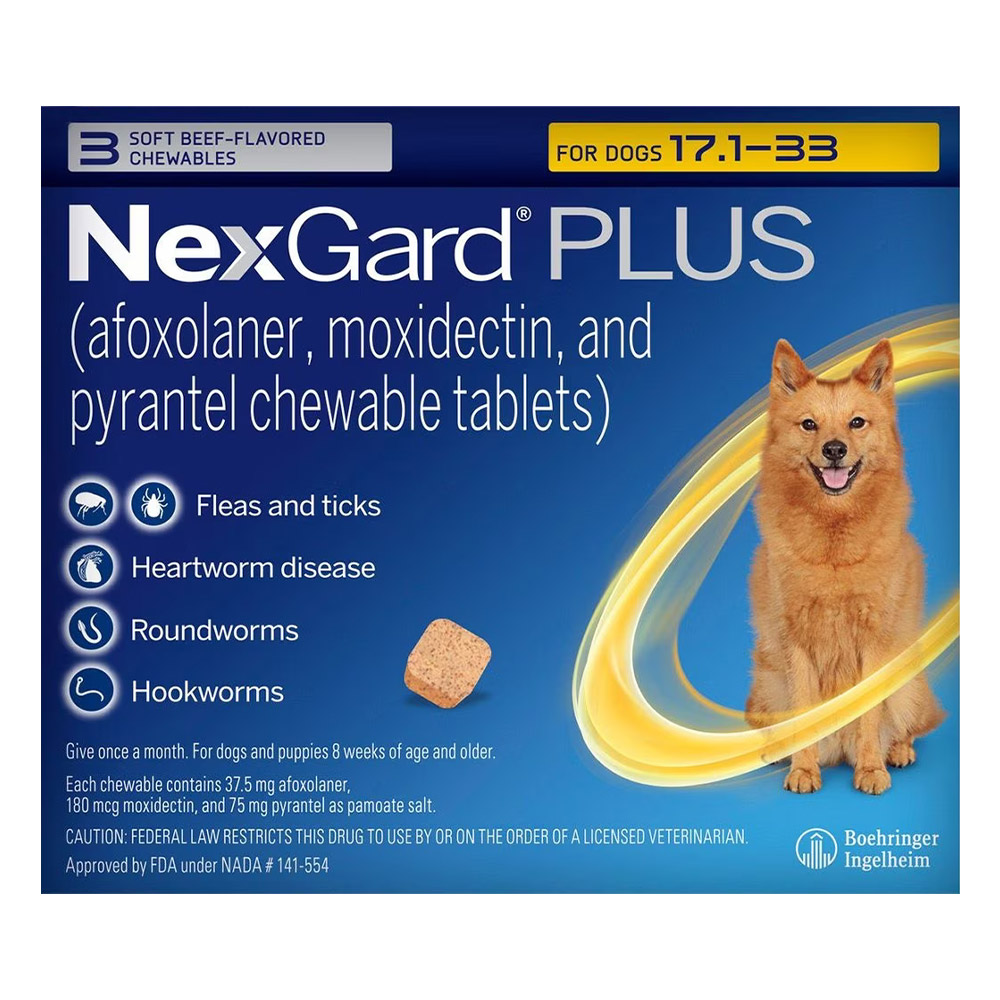Buy Nexgard Plus For Medium Dogs 17 1 To 33lbs Online